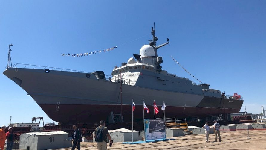 В Керчи спустили на воду ракетный корабль «Аскольд» В Керчи спустили на воду ракетный корабль «Аскольд»
