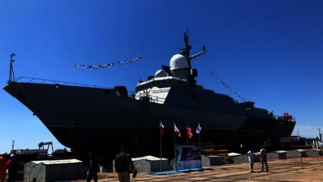 В Керчи спустили на воду ракетный корабль &laquo;Аскольд&raquo;